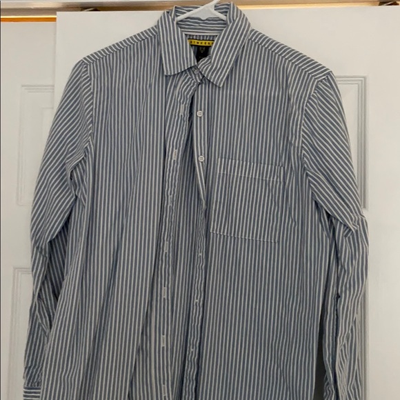 button up collared striped shirt - Picture 1 of 2